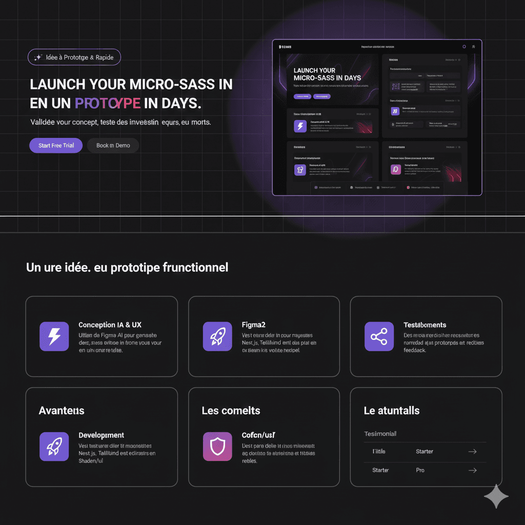 Interface Dashboard MicroSaaS